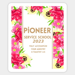 PIONEER SERVICE SCHOOL 2023 Sticker